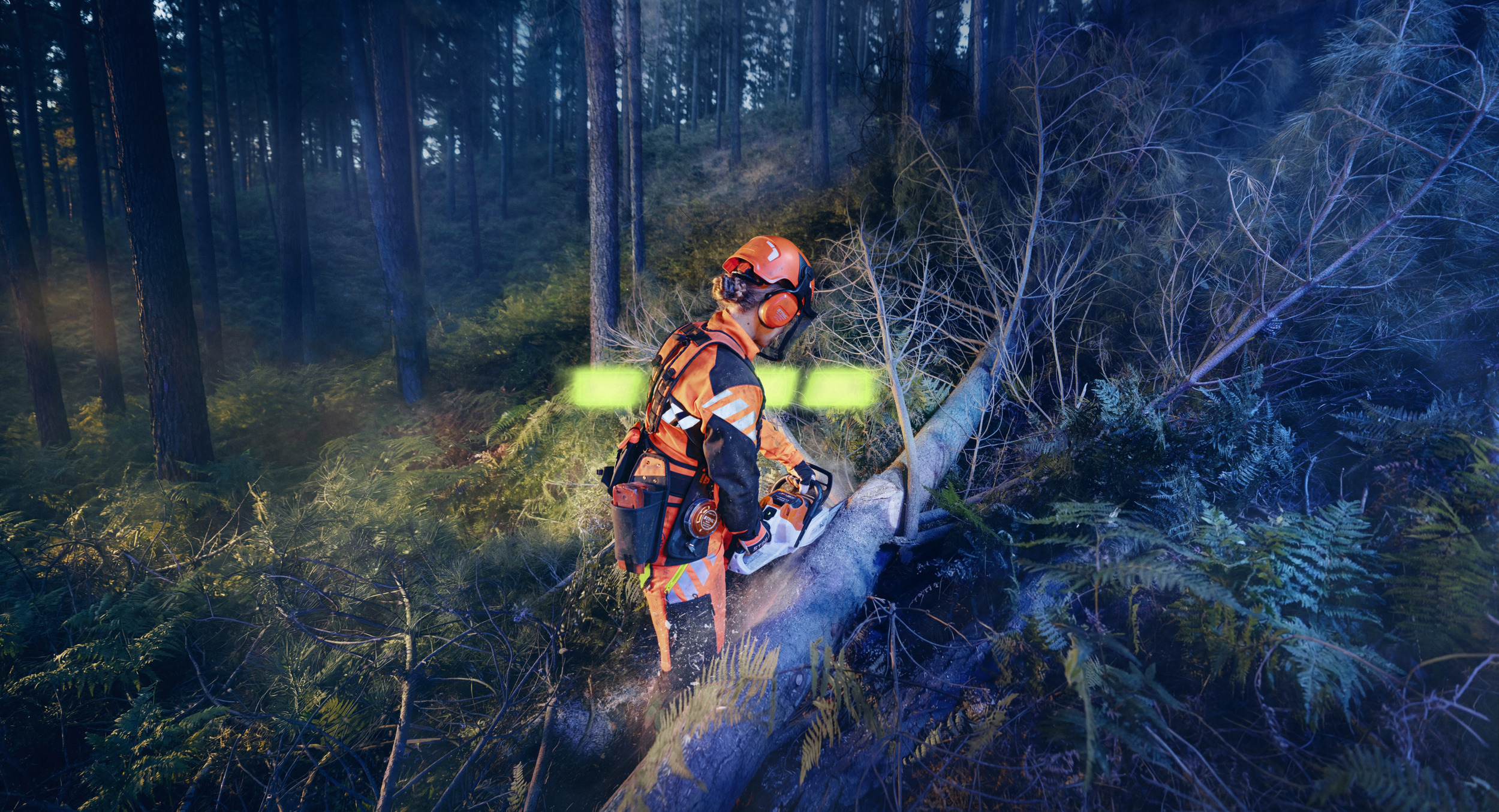 STIHL ALLPRO i bruk med MSA 260 i skogbruk