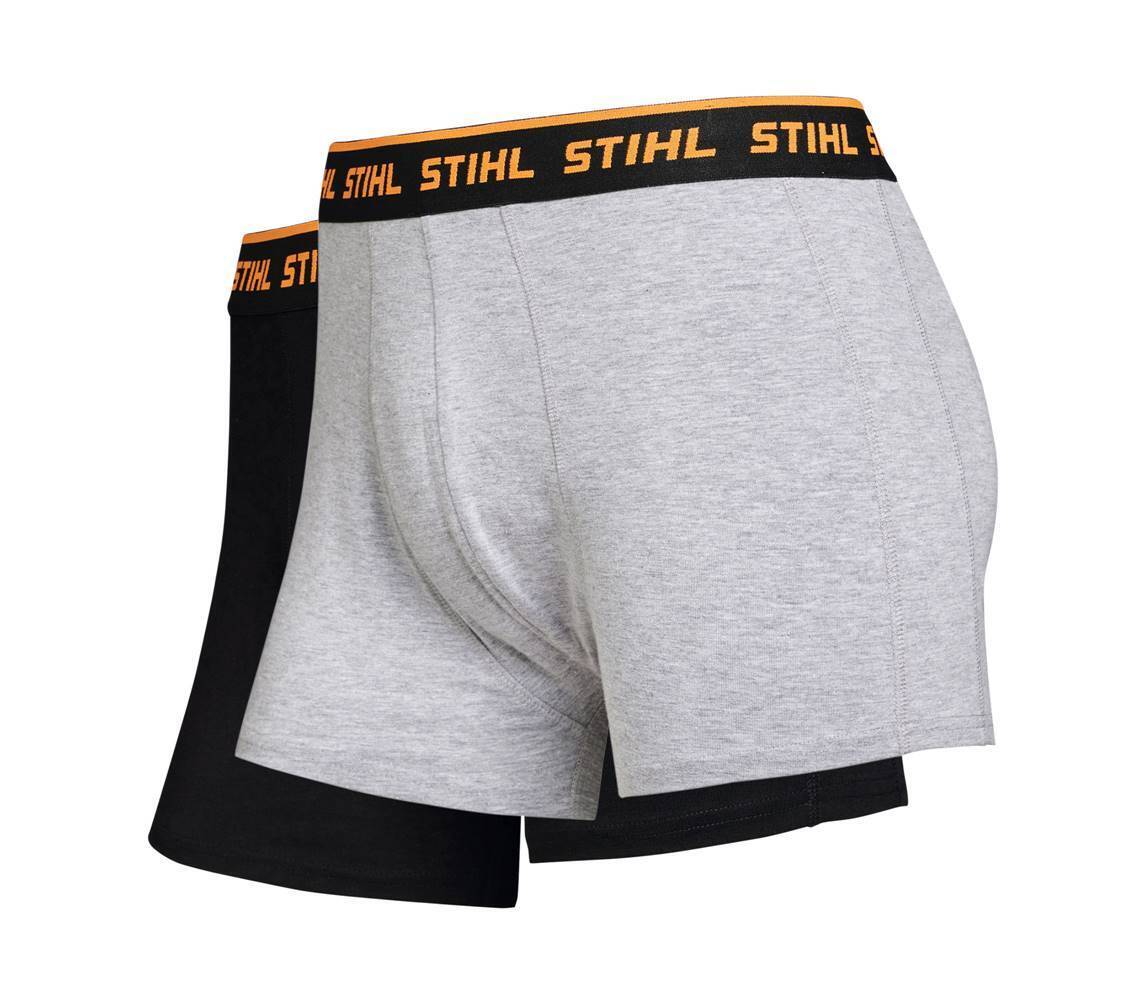 Boxershorts LOGO 2-pakk svart / grå