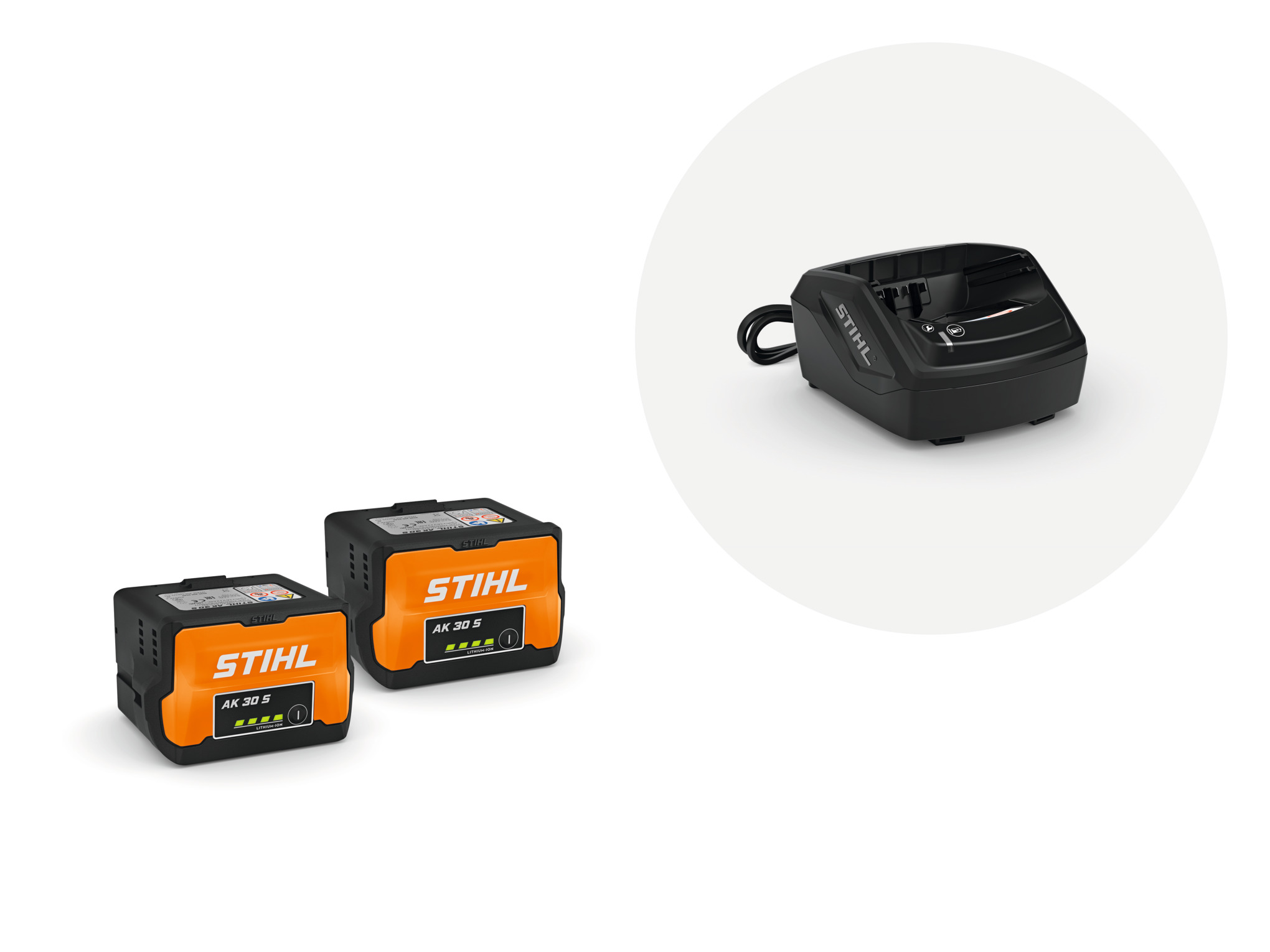 Startsett med 2x batteri AK 30 S og lader AL 101