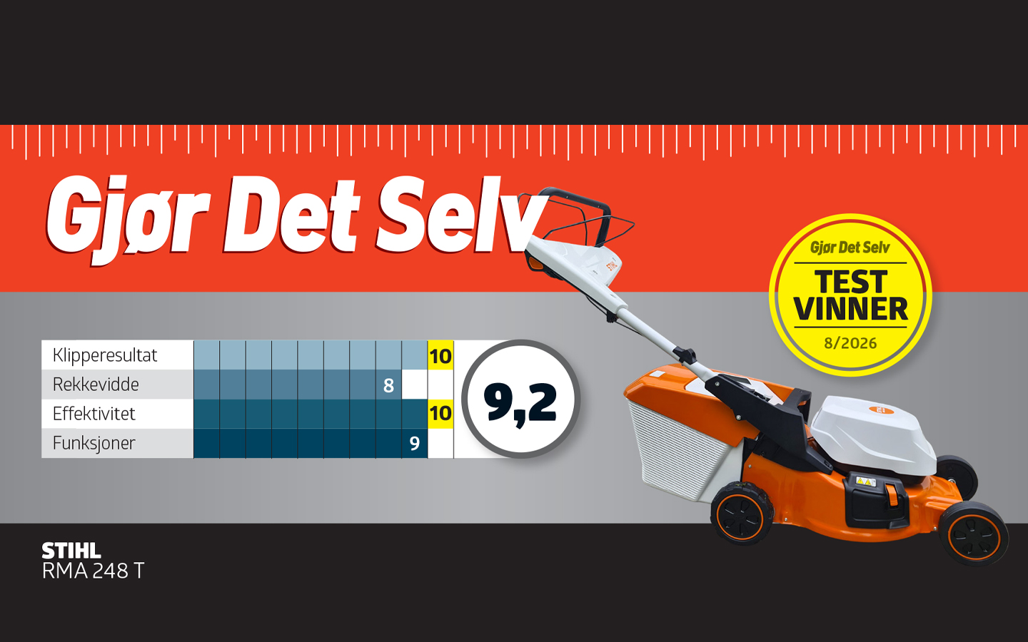 TESTVINNER – RMA 248 T